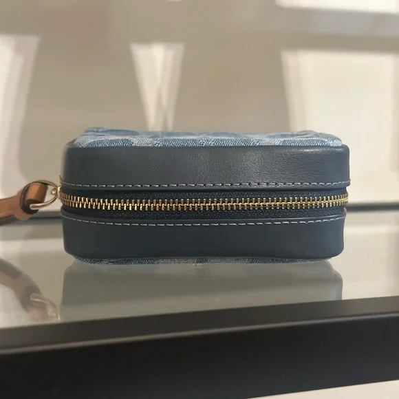 Coach Denim Pouch Wristlet - Picture 5 of 9